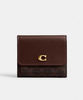 ミラ スモール フラップ ウォレット・シグネチャー キャンバス | COACH
